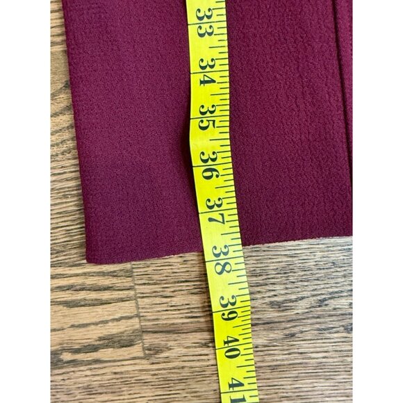 Lafayette‎ 148 Womens 100% Wool Burgundy Red Open Front Cardigan - Picture 14 of 15